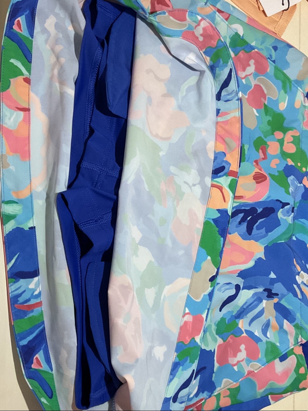Walter Hagen Peach Top with Multicolor Floral Skort - Picture 8 of 8